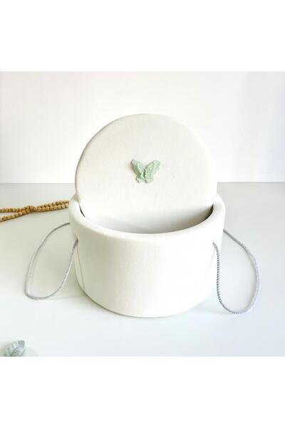 Anya-Events Sponge box for baptismal kit with vernil butterfly