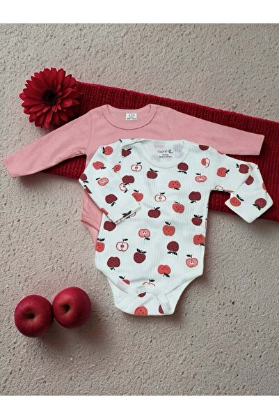 RYZE ÇOCUK Long Sleeve Double Baby Romper Body Fuchsia