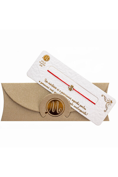 FARA Little Gold Plated Clover Bracelet