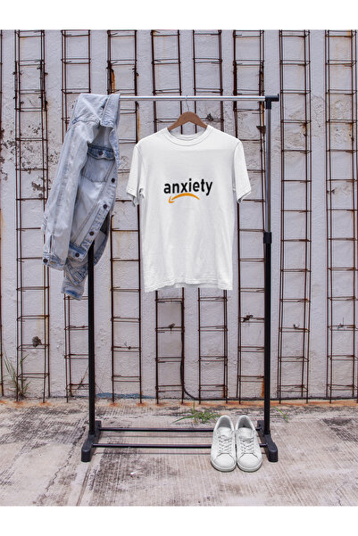 MG Anxiety Printed Crewneck Cotton Ov Oversized Alip Short Sleeve Unisex Tshirt