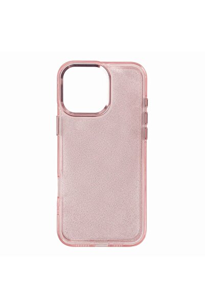 OEM Glitter Case for iPhone 16 Pro Max - Pink, Anti-Yellowing & Screen Protec...