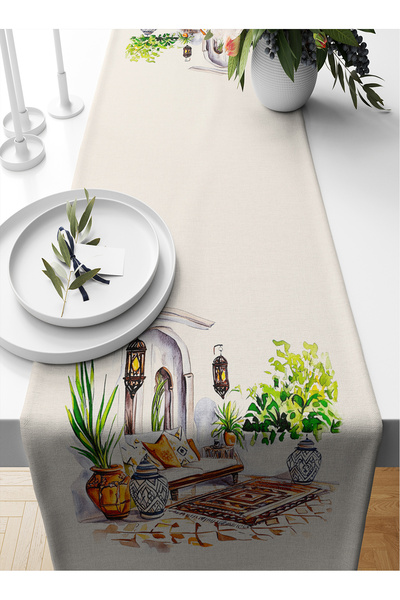 Bertille Home Seria Ramadan 140x40 cm Runner imprimat digital (din Rama)
