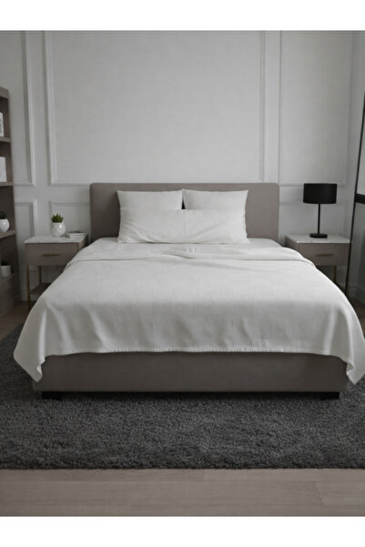 SHIPLA HOME بيكيه مزدوج منقوش باللون الأبيضفندق بيكيه متقلب 200×230