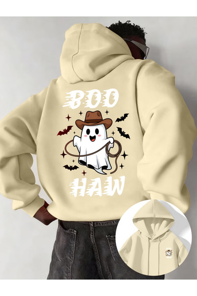 ALEYZA MODA Unisex men's/women's boo colorful special Printed cotton Oversize...