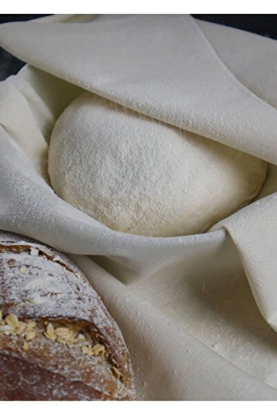 MiniStand غطاء خبز من القماش الخام مقاس 100 × 100 سم، قماش خبز طبيعي قابل للت...