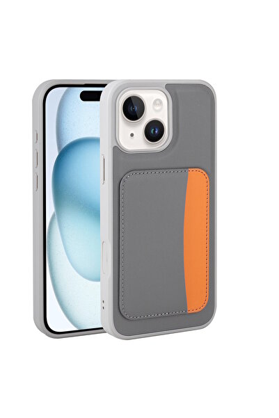 m.tk moveteck iPhone 13 - 14 Uyumlu Kılıf Kamera Korumalı Kartlıklı Cüzdanlı ...