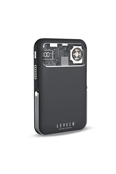 Levelo Osaka 10000mAh Portable Power Bank with PD 20W, Kickstand & LED Display