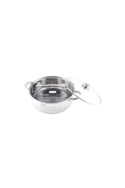 Perfect Home Stainless steel pot with glass lid 5 liters