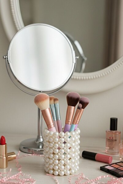 BagsMadame حامل أقلام سطح المكتب من إنسي، منظم حامل فرش المكياج، منظم