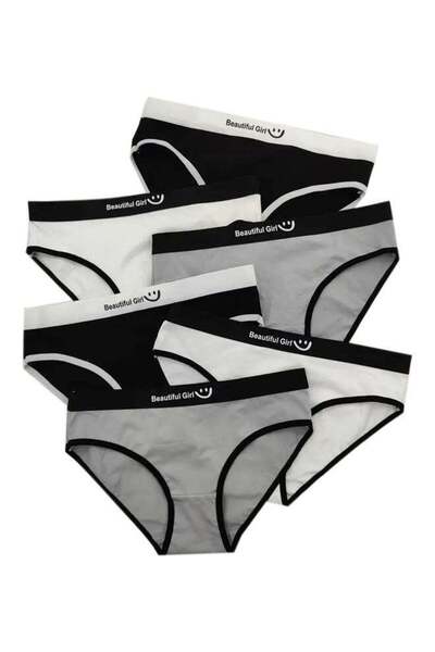 Generic Zimi Elegant Low Waist Women's Underwear, 6 Pieces of Breathable Cotton