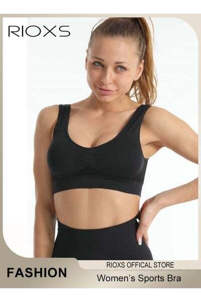 Generic Riyoks Women's Sports Bra, Breathable Wireless Mesh Bra for Ladies