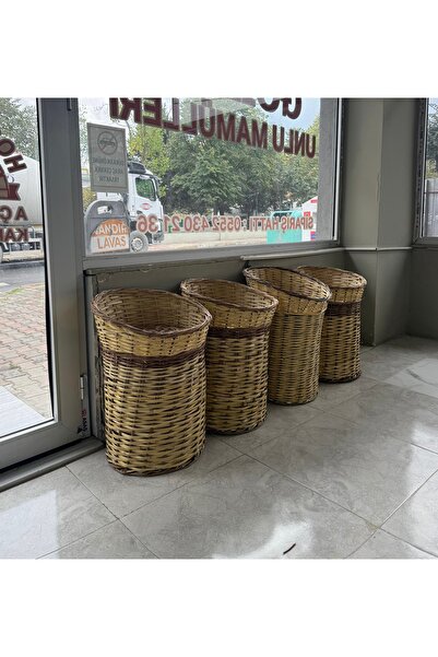 Hasır Sepet Örgülü Sepet