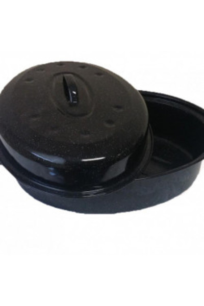 Emailul Medias Tavă eliptică emailată pentru rață 34cm