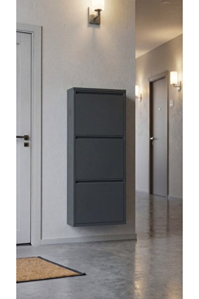 OVROL Üçlü Metal Ayakkabılık Premium Antrasit