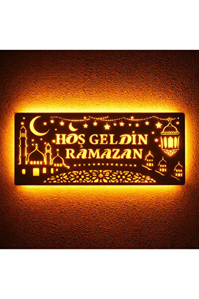 Şirin Lazer CAMİ AY YILDIZ TEMALI HOŞ GELDİN RAMAZAN LED IŞIKLI DUVAR DEKORU ...