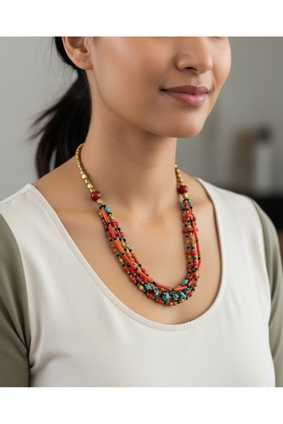Cocopelli Concept Handmade ethnic authentic necklace