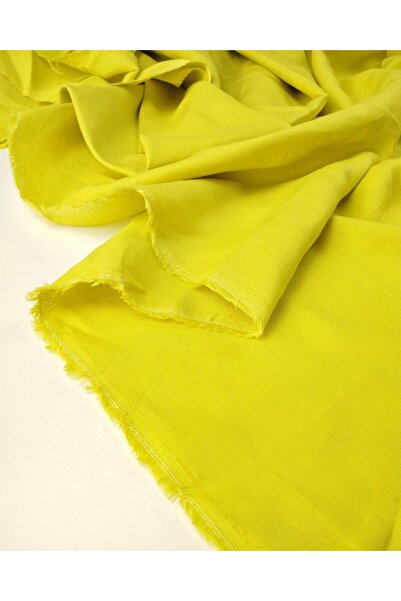 Kumaş Parça Linen in Yellow Color (Width 140 cm X Length 170 cm)