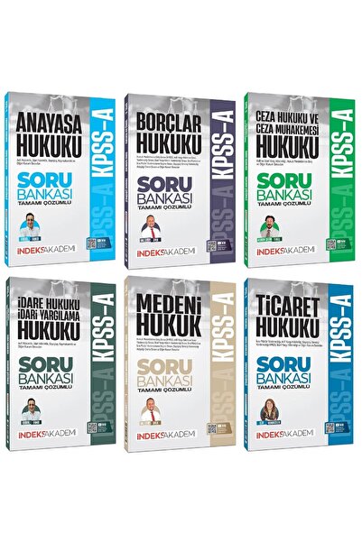 İndeks Akademi 2026 KPSS A Grubu Hukuk Soru Bankası 6 li Set Yayıncılık