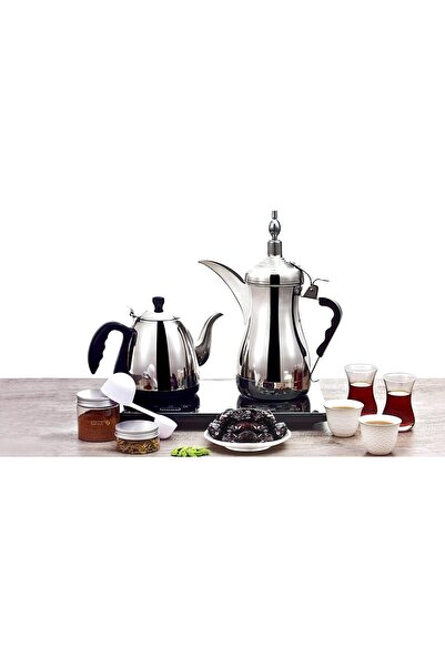Gulf Dalla Arabic Coffee Maker from Dallah Gulf GA-C94847 with Glass and Acce...