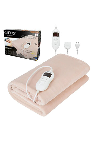 Timer Patura electrica Carmy CR 7423, Timer, 8 trepte incalzire, 60 W, Bej