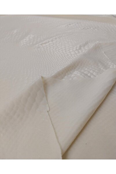 Kumaş Parça Cream Colored Crocodile Jersey Length: 150 cm