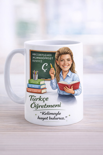 siverek reklam Ειδική σχεδίαση κούπας για δασκάλους της τουρκικής γλώσσας Δώρ...