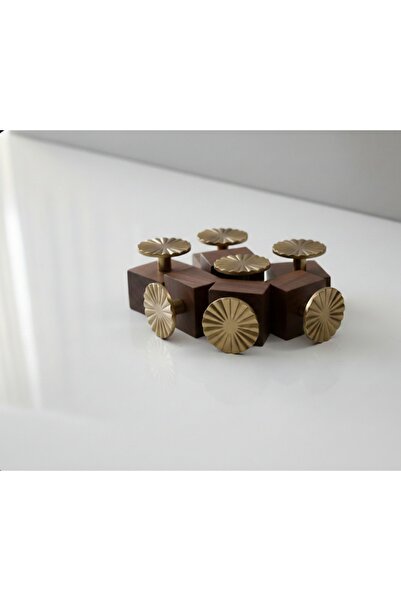 NİSAM AKS PAPATYA bronz tekli düğme kulp