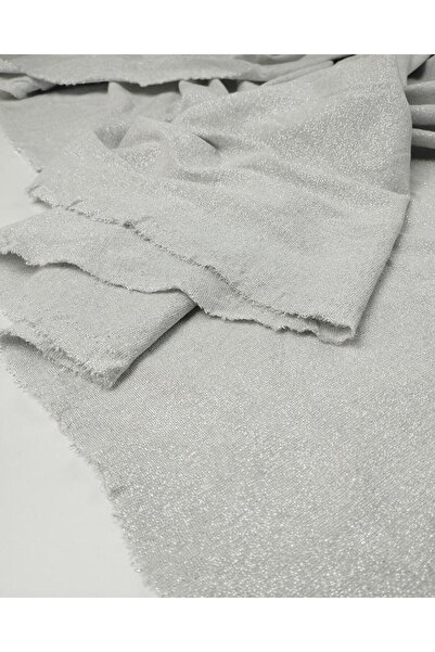 Kumaş Parça Gray Glitter Jersey Fabric Width: 160 cm