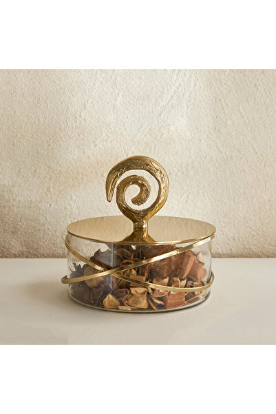 Home Box Sands & Palms Sahra Metal Decorative Trinket Box - 18x18x16.5 cm