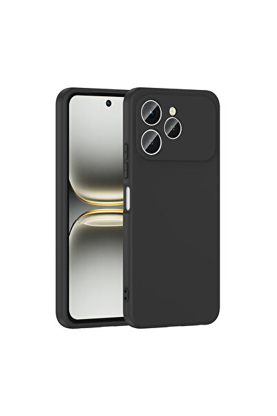 TechTrove Tecno Spark 40 İçin Uyumlu İçi Kadife Kamera Koruma Çıkıntılı Elde ...