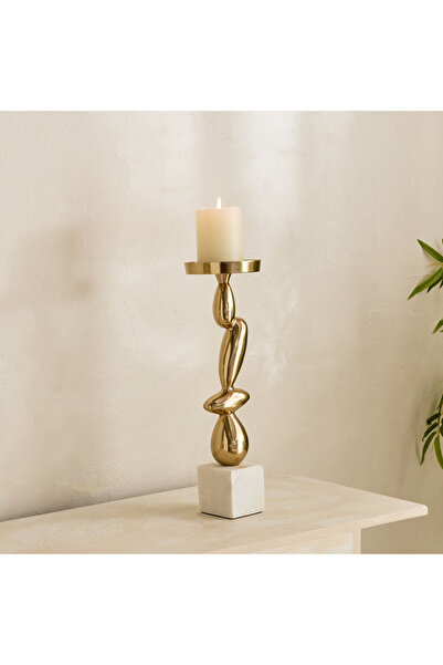 Home Box Casa Luxe Decorative Pillar Candleholder - 11x11x34 cm