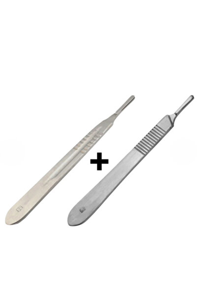 Labolist Bistüri Sapı No: 3 + No: 4 Takım / Steril - Paslanmaz - 1'er Adet