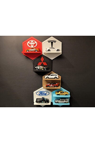 Dimmy Gifts Renkli Model Araba Duvar Rafı Askısı Tekli