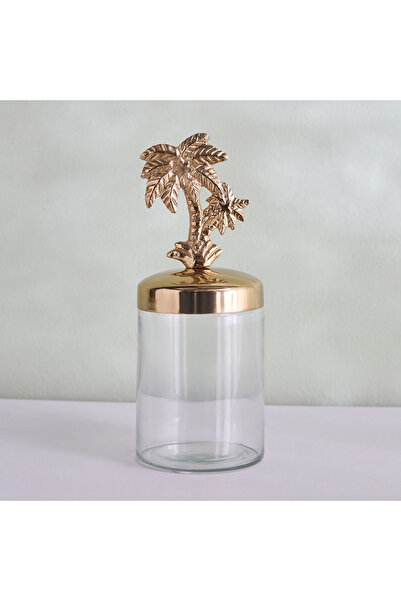 Generic برطمان معدني مزخرف من ساندز آند بالمز صحرا - 9.5 × 9.5 × 23 سم