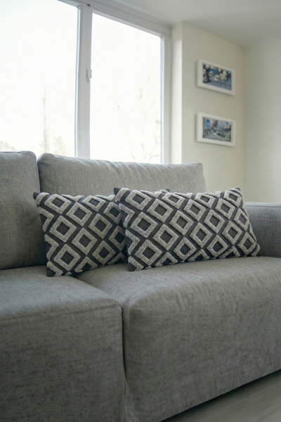 Hayal Dekoratif نمط التطريز ثلاثي الأبعاد رقمي مطبوع نمط هندسي رمادي اللون، ط...