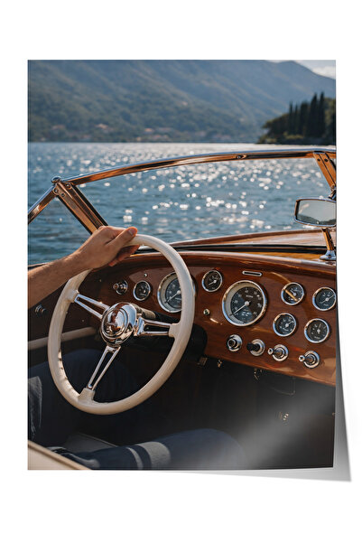 Zestia Постер Класическа лодка Кокпит Винтидж луксозен салон Декор