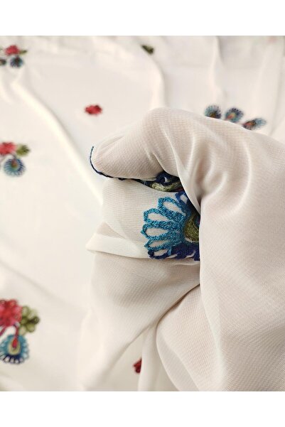 Kumaş Parça Chiffon with Embroidery (Width 150 cm X Length 300 cm)
