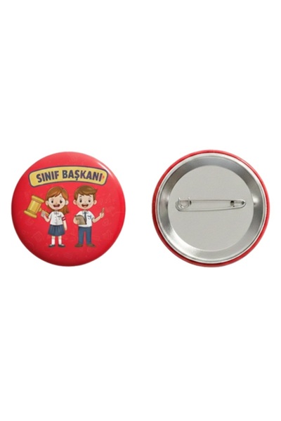 Gumustenevim Öğrenci Rozetleri Sınıf Başkanı Öğrenci Rozeti (5 Adet)