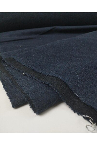 Kumaş Parça Lacivert Renkte Kaşe En: 140 cm