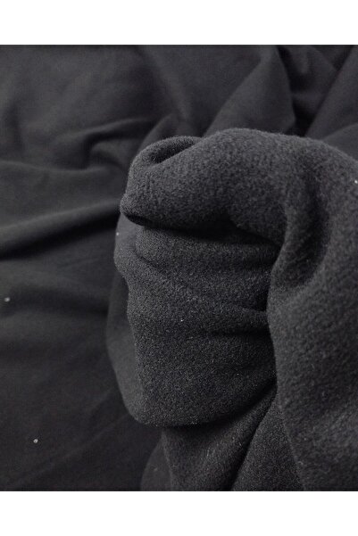 Kumaş Parça Black Color Woven Fabric between Polar Fabrics (Width 130 cm X Le...