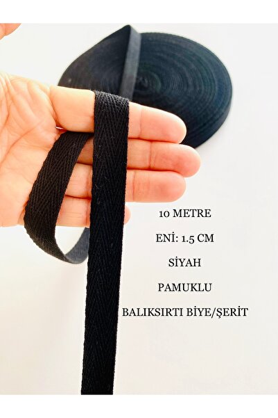 seyranat 10 метрів 1,5 см чорна бавовняна тканина з щільним переплетенням, за...