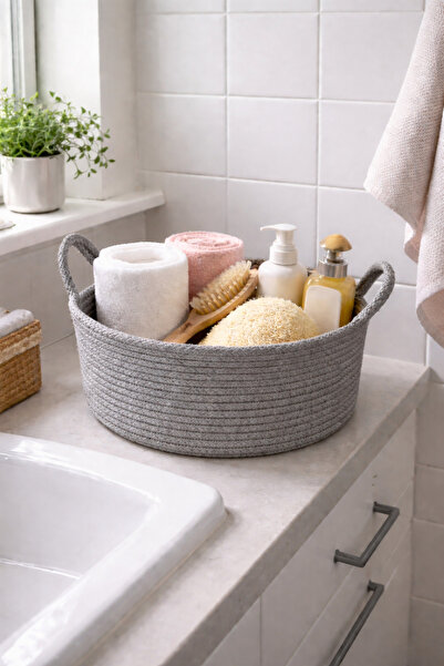 ÖRGÜM Διακοσμητικός Οργανωτής Καλαθιού Οργανωτής Δωματίου Μπάνιου Οργανωτής Π...