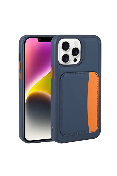 TechTrove iPhone 16 Pro İçin Uyumlu Kartlıklı Deri Görünümlü Renkli A+ Kalite...