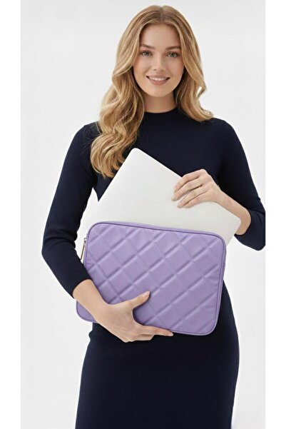 estrella paris Laptop Bag MacBook Air Pro 13 Inch Quilted Caprice Lila