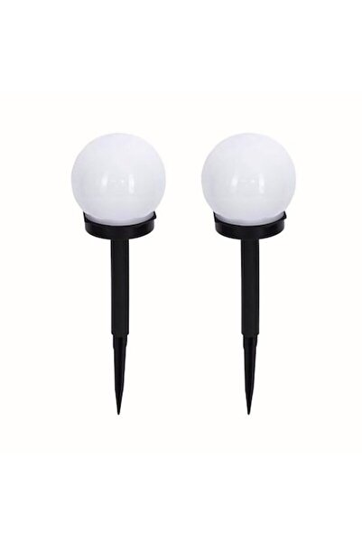 DAMUR Set of Solar Lamps, 2 LED Solar Lamps, Spherical, Globe Type, Diameter ...