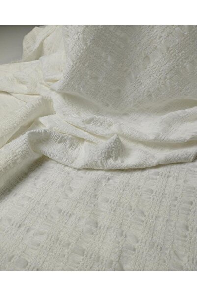 Kumaş Parça Ecru Color Foam Knitted Fabric (Width 130 cm X Length 285 cm)