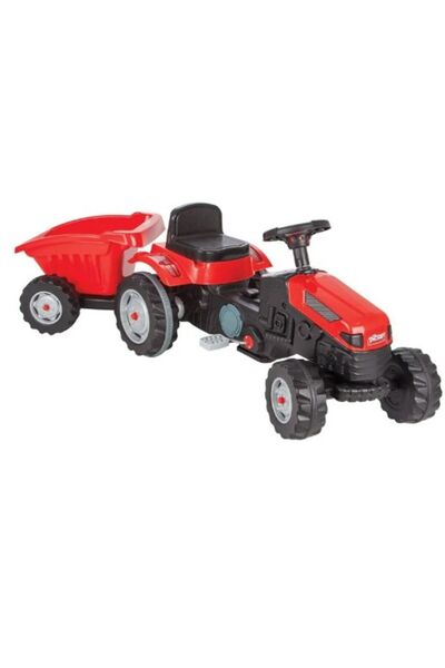 FeyzaDesign Çocuklar için Pedallı Traktör Römorklu, Eğlenceli ve Dayanıklı Oy...
