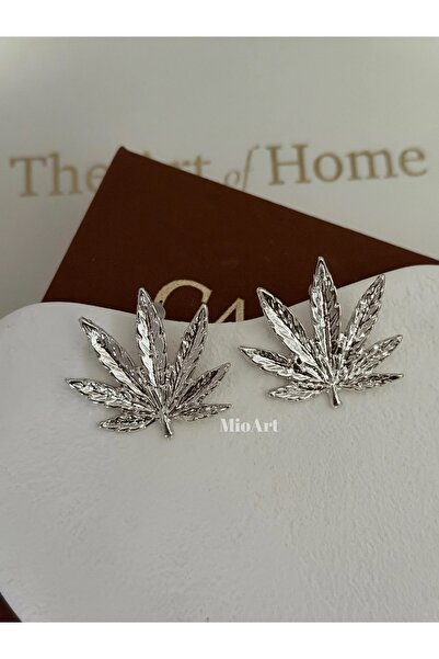 MioArt Leaf Metal Earrings