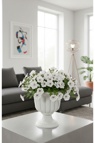 eya garden Classic Ayaklı Saksı - Küçük Boy 25x25 cm