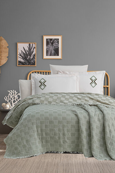 Valeria Home Çift Kişilik Premium %100 Pamuk Yatak Örtüsü Takımı